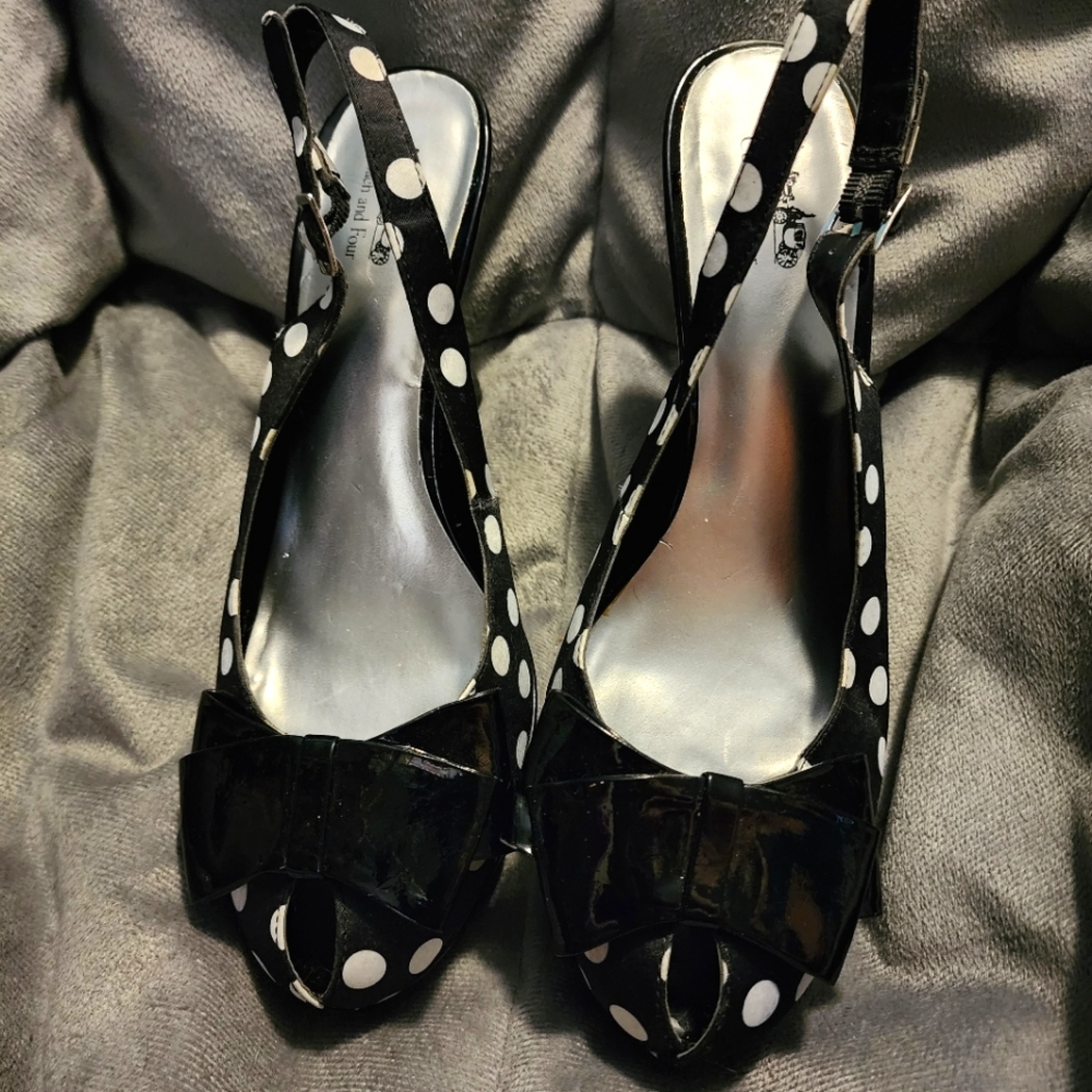 Polka Dot High Heels